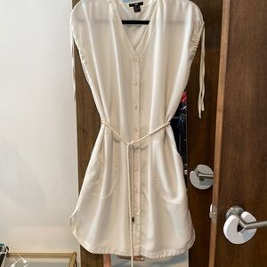 H&M white wrap dress sz 4